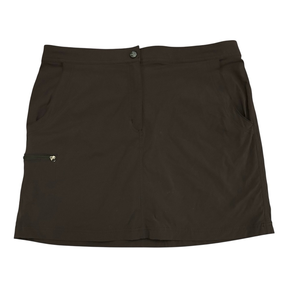 L.L. Bean Black Skort with Adjustable Waistband and Pockets - NWT